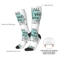 thumbnail image 4 of Sigee Not All Who Wander Are Lost1 for Socks for Men Women Gifts for Him Boyfriend Teenage Boys Stocking Stuffers, 4 of 6