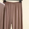 thumbnail image 5 of PNTUTB Pajama Set for Women Color Block Long Sleeve V-neck Top and Elastic Waist Pants Loose Casual Comfort Soft Two Piece Set, 5 of 7