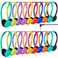 thumbnail image 1 of ZNXZXP Paquete de 30 Auriculares de Clase para niños, Estudiantes, Escuela, Aula, Auriculares a Granel sobre la Oreja, Ajustables con Conector de 3,5 mm para Biblioteca, niños, Adultos, Regalos de Ofi, 1 of 5