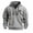 Grey, variant on WILLBEST Hoodies for Men Kirishima Hoodie Men's Athleisure Zipper Arm Embroidered Badge Sweatshirt Pullover Hoodie