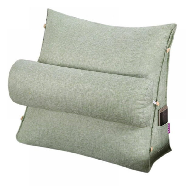 Adjustable Back Wedge Cushion Pillow Sofa Bed Office Chair Rest Cushion