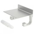 thumbnail image 4 of Toilet Paper Holder, Phone Storage Shelf, Easy To Install Space Aluminum Roll Paper Rack, Convenient Hotel For Home, 4 of 8