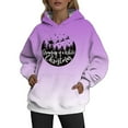thumbnail image 1 of WEAIXIMIUNG Sweat-Shirt Graphique pour Femmes avec Capuche, Dégradé Imprimé Décontracté de Noël, Col Rond Ample, Manches Longues, 1 of 4