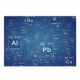 thumbnail image 1 of Science Cutting Board, Chemistry Tv Show Inspired Image Periodic Element Table Print Art, Decorative Tempered Glass Cutting and Serving Board, Small Size, Blue and White, by Ambesonne, 1 of 1