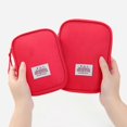 thumbnail image 4 of 2pcs Oxford Fabric Emergency Kit Bag Waterproof Lightweight For Outdoor Enthusiasts Campers Travelers Safety Equipment M Red, 4 of 5