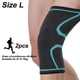 thumbnail image 2 of Paquete de 2 rodilleras adecuadas para aliviar el dolor de rodilla, soporte para rodilla azul, 2 of 5