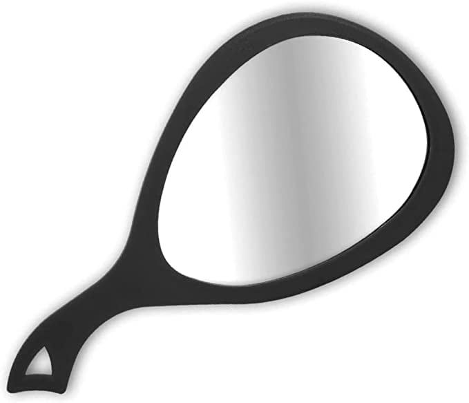 BarberMate Teardrop Mirror Black