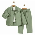thumbnail image 4 of Young Girls' Casual, Comfortable Outfit - 3 Piece Outfit in Cotton, Great for Family Gatherings, 4 of 4
