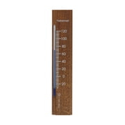 Wall Thermometer 7.8 inch Beechwood Walnut Finish