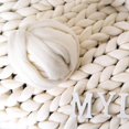 1000g/Ball Soft Merino Wool Yarn DIY Arm Roving Knitting Blanket Thick