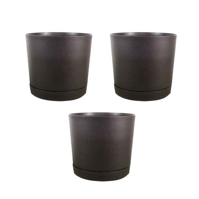 Matsuzay Macetas creativas y duraderas para realzar la belleza de los jardines Macetas para plantas de y tamaños Jardín y Patio Marrón rojizo