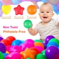 thumbnail image 2 of 100 Bolas de Plástico Redondas Divertidas para Niños con Bolsa de 5.5 cm, 2 of 6