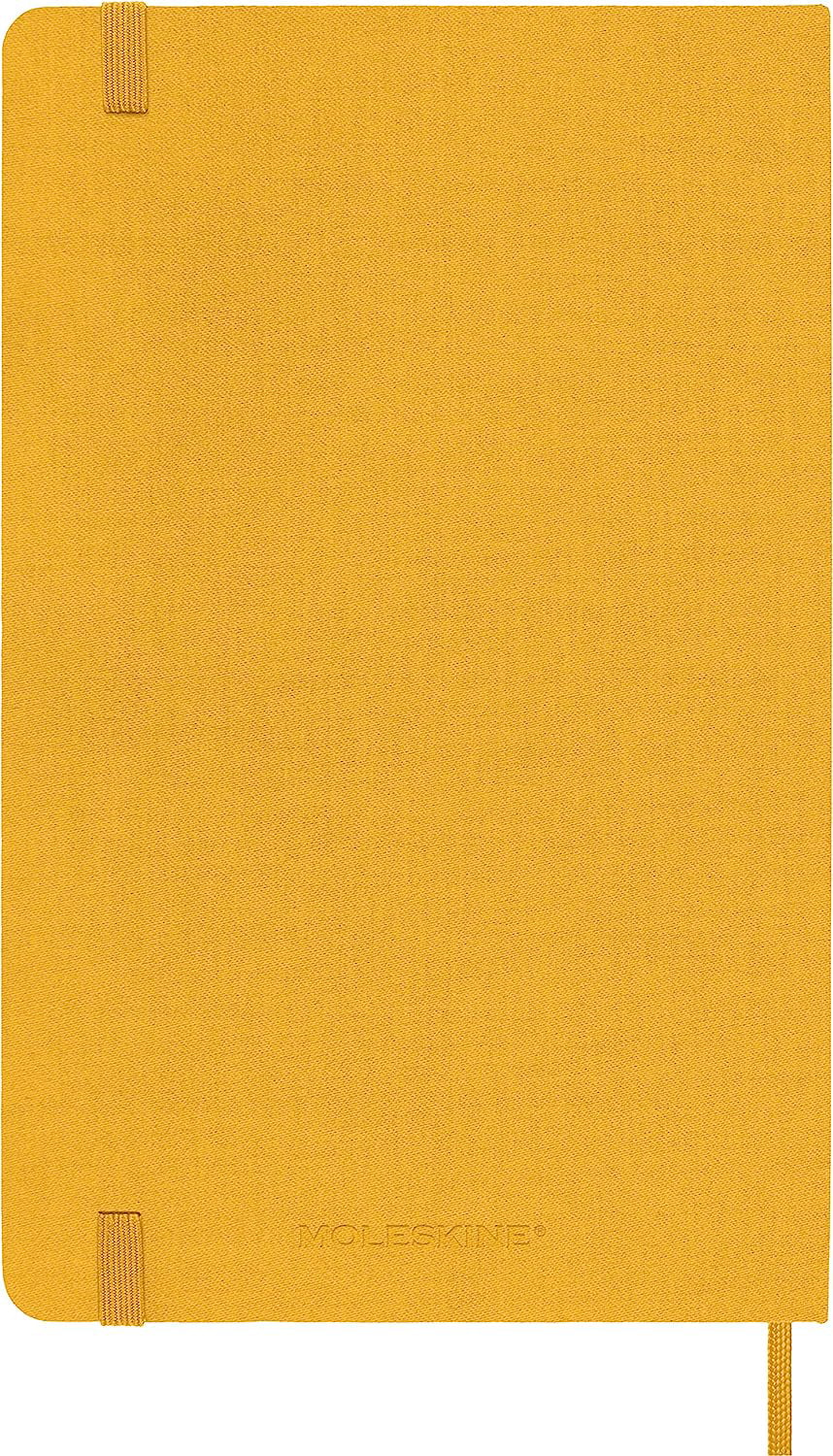 Moleskine Silk Hardcover Extra Large Notebook Ruled Orange Yellow