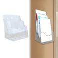 thumbnail image 6 of Miulika Acrylic Brochure Holder Brochure Display Stand Gifts Document Paper Literature Holder s Holder for Pamphlets Reception A4 2 Tier, 6 of 9
