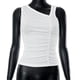thumbnail image 3 of Chaleco Traje diario de color sólido con cuello en V y corte entallado plisado con top básico para mujer (blanco S) Cgtredaw Blanco T S para Mujer, 3 of 9