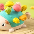 thumbnail image 3 of Juguetes de motricidad fina Juguetes de desarrollo temprano Montessori Juguetes educativos Juguetes de erizo ligeros para niños Bebés 18 meses + Niños Verde CUTICAT Juguetes preescolares, 3 of 8