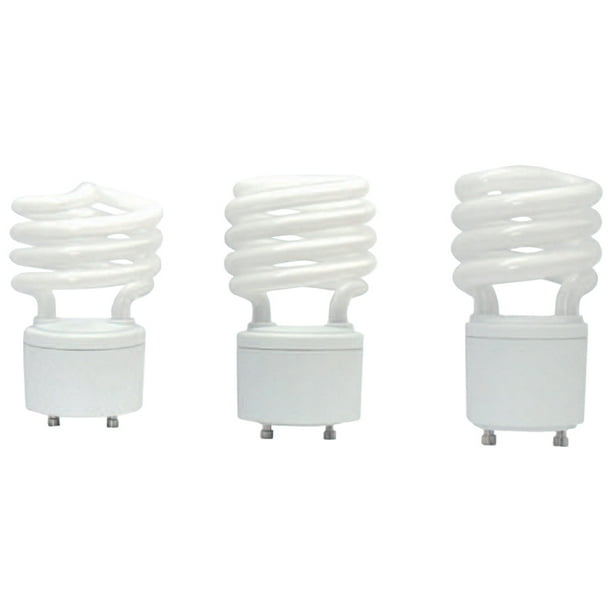 GU24 Base T2 Mini Spiral CFL 65K 13W