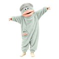 thumbnail image 2 of lcziwo Big Mouth Monster Onesie Pajamas Toddler Funny Unisex Fuzzy Loungewear Soft Plush One Piece Jumpsuits Winter Thermal 2026 Light Blue,11-12 Years, 2 of 6