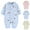 Pink, variant on Zwiiyzr 0-1T Baby Clothes Boy Girl Romper Long Sleeve Footless Onesie Printing Newborn Cotton Button V-Neck Long Jumpsuit Blue