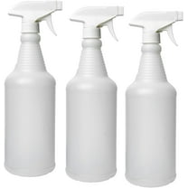 32 oz. Plastic Trigger Spray Bottles, 3-Pack,Chemical Resistant, Heavy Duty