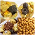 thumbnail image 3 of LOVEVER 600 Pcs Gold Aluminum Foil Packing Paper Candy Wrapper Food Waxed Paper Candy Wrapping Paper Foil Wrapper, 3 of 6