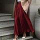 thumbnail image 4 of Falda larga de satén de cintura alta y corte A para mujer - 2025 Vestido elegante de cóctel para verano y otoño - Cintura elástica en la espalda, S-XL, 4 of 7