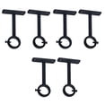 thumbnail image 2 of Soportes de Barra de Cortina Montados En El Techo, para Soporte de Barra de Cortina de 1 Pulgada (Juego de 6, Negro), 2 of 10