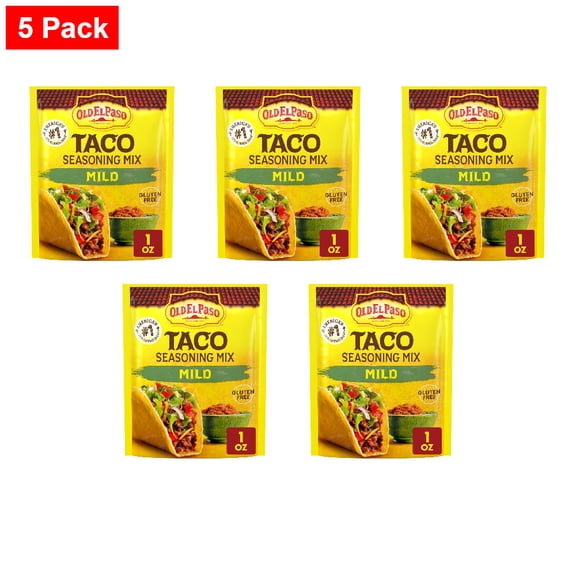 Old El Paso Mild Taco Seasoning Mix 1 oz - 5 Pack