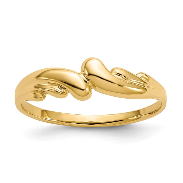 Bague Dôme en Or Jaune 14k