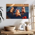 thumbnail image 3 of Elephant Stock Gym Rats Wall Art - Horizontal Canvas Wall Art - Living Room Wall Decor - Humor Canvas - Blue And Brown Decor By Lucia Heffernan - 24" x 16", 3 of 8