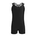 thumbnail image 4 of ranrann Kids Girls One-Piece Ballet Dance Unitards Gymnastics Leotard Biketard Bodysuits Black 5-6, 4 of 6
