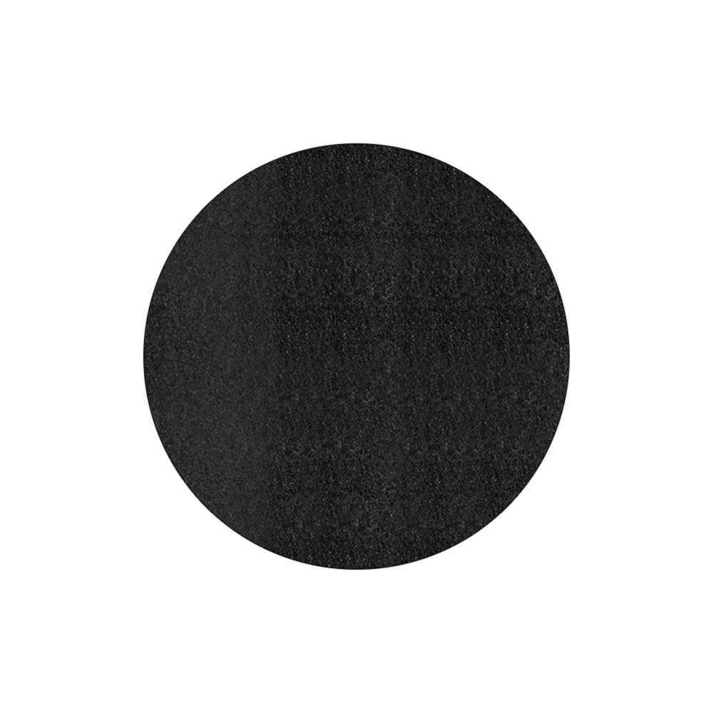Round Under Grill Mat Black, Absorbent Grill Pad Lightweight Washable