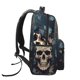 thumbnail image 3 of Balery Vintage Leaf Flower Skull Mochila Escolar Impresa, Mochila Ligera para Viajes Casual, Mochila Duradera y Cómoda Multifuncional, Mochila para Laptop-One Size, 3 of 5