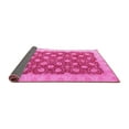thumbnail image 2 of Ahgly Company Indoor Round Oriental Pink Modern Area Rugs, 8' Round, 2 of 4
