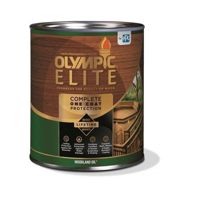 Glidden & PPG 80104-04 Olympic Elite Woodland Oil Kona Brown - Pack of ...