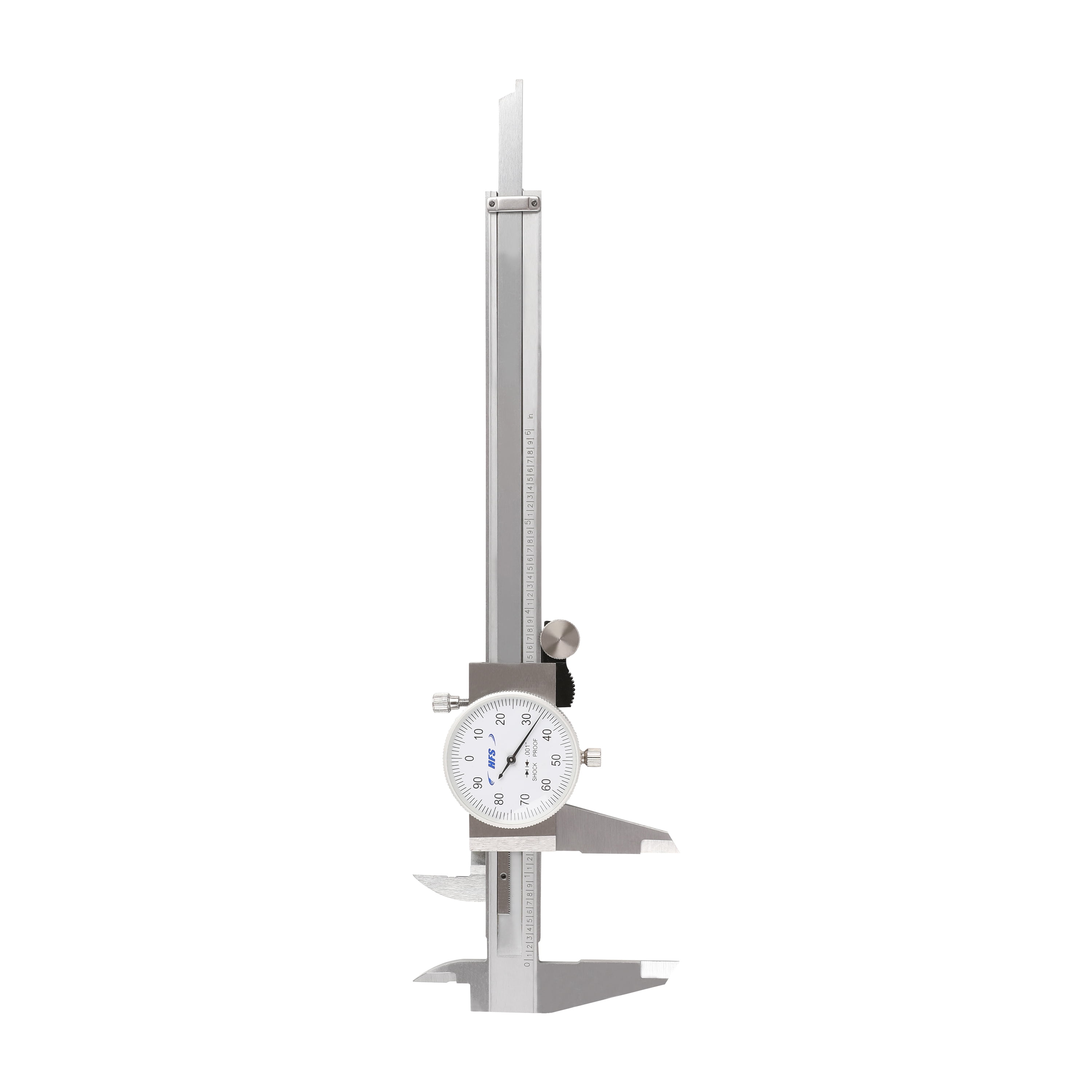 HFS(R) 0-6" Imperial Dial Caliper 4 Way Measurment  .001" Accuracy Shockproof Carbon Steel