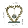 thumbnail image 3 of Luoshdecor White Crystal Ball Display Stand Ornament for,Gold Flower Butterfly Holder for Home Office Tabletop Decor, 3 of 6