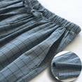 thumbnail image 4 of Tawop Pajama Pants for Men Plaid Loungewear Wide Leg Drawstring Loose Mens Pj Pants Home Inside Leisure Mens Pants, 4 of 5