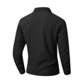 thumbnail image 5 of TOUMENY Men Linen Shirts Casual Long Sleeve Lightweight Breathable Shirt Solid Button Down Loose Fit Vacation Beach Summer Fall Tops Black L, 5 of 7