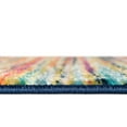 thumbnail image 5 of Unique Loom Azalea Collection Area Rug - Kehr (7' 10" x 10' Oval Multi/Navy Blue), 5 of 7