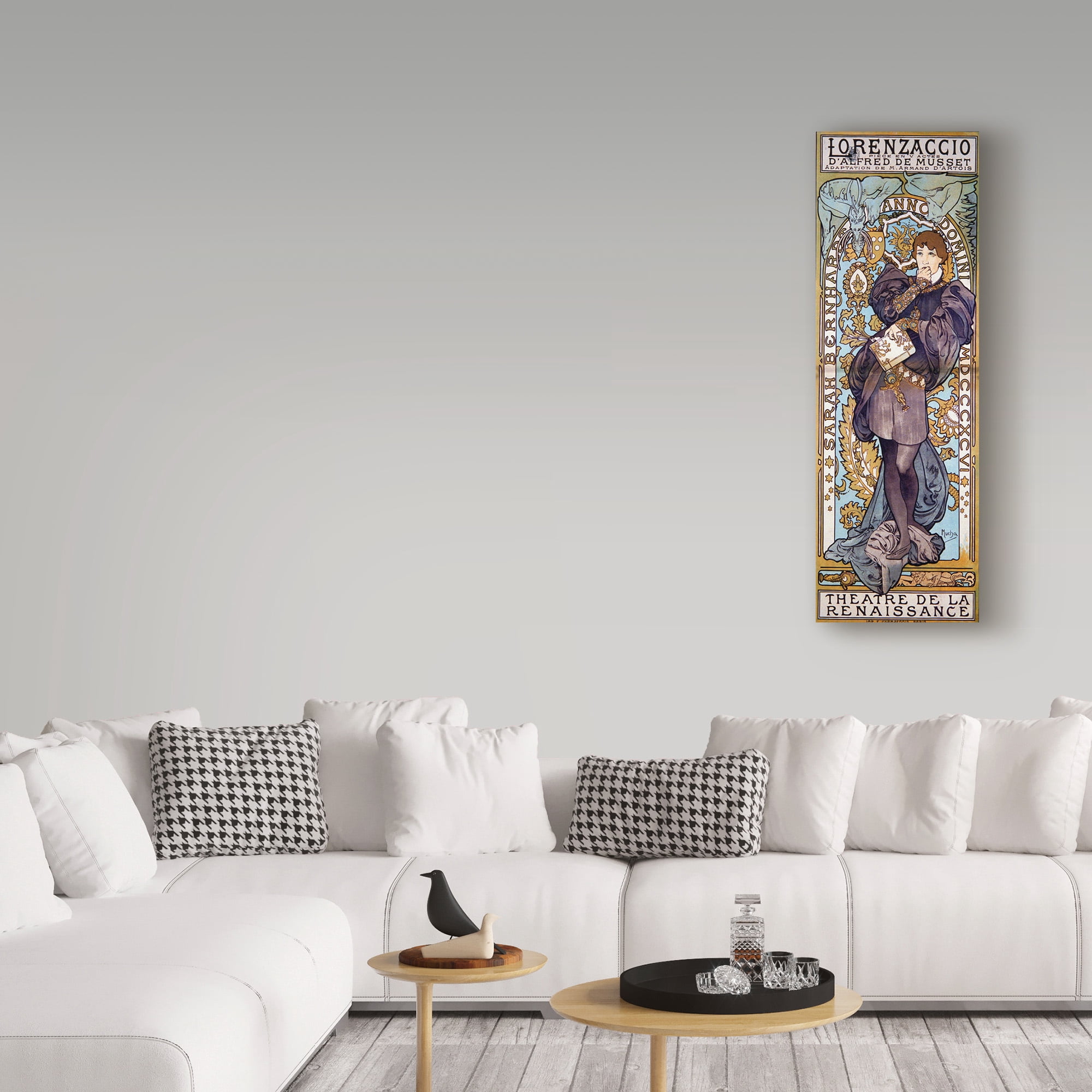 Trademark Fine Art 'Poster for Lorenzaccio Alfred de Musset, 1896' Canvas Art by Alphonse Marie Mucha