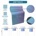 thumbnail image 6 of Burlap Table Runner 70 Inches Long, Blue to Purple Ombre Gradient Shadow Non-Slip Kitchen Table Runners for Dining Room Everyday Use Party Table Decorations Modern Minimalism Art, 6 of 9