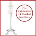 thumbnail image 2 of Olde Midway Gumball Machine with Stand for 15" Antique-Style Candy Dispensers - White, 2 of 7