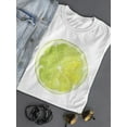 thumbnail image 3 of Green Slice Of Lime T-Shirt Women -Image by Shutterstock, Female Medium, 3 of 4