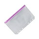 thumbnail image 2 of Methold Contenedor de bolsa con cremallera de 10 piezas, bolsas de documentos de PVC convenientes, bolsa de almacenamiento de documentos, Carpetas de archivos A6 Púrpura, 2 of 5