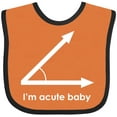 thumbnail image 3 of Inktastic Acute-baby-white Boys or Girls Baby Bib, 3 of 4