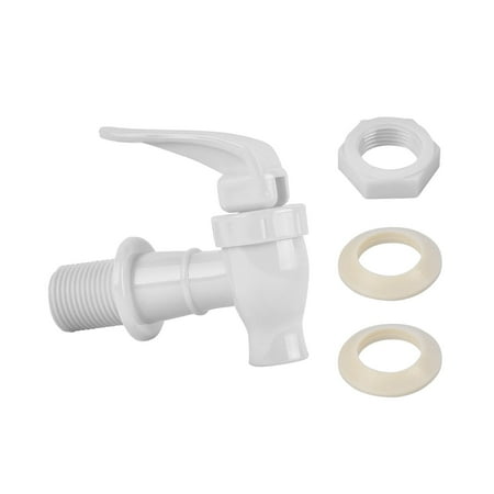Brio Water Dispenser Replacement Valve 4 Pack  Cooler Faucet Spigot for Beverage Dispensers  Crocks  Coolers  and More B.P.A.-Free Food Safe Material (White)