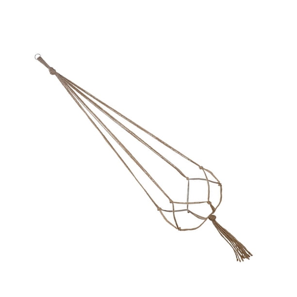 Advancent Maceta colgante, cesta colgante, soporte para maceta, cuerda de lino para jardinería, red tejida, colgador de plantas en maceta, decoración Jardín y Patio 90cm Advancent HA005816-01