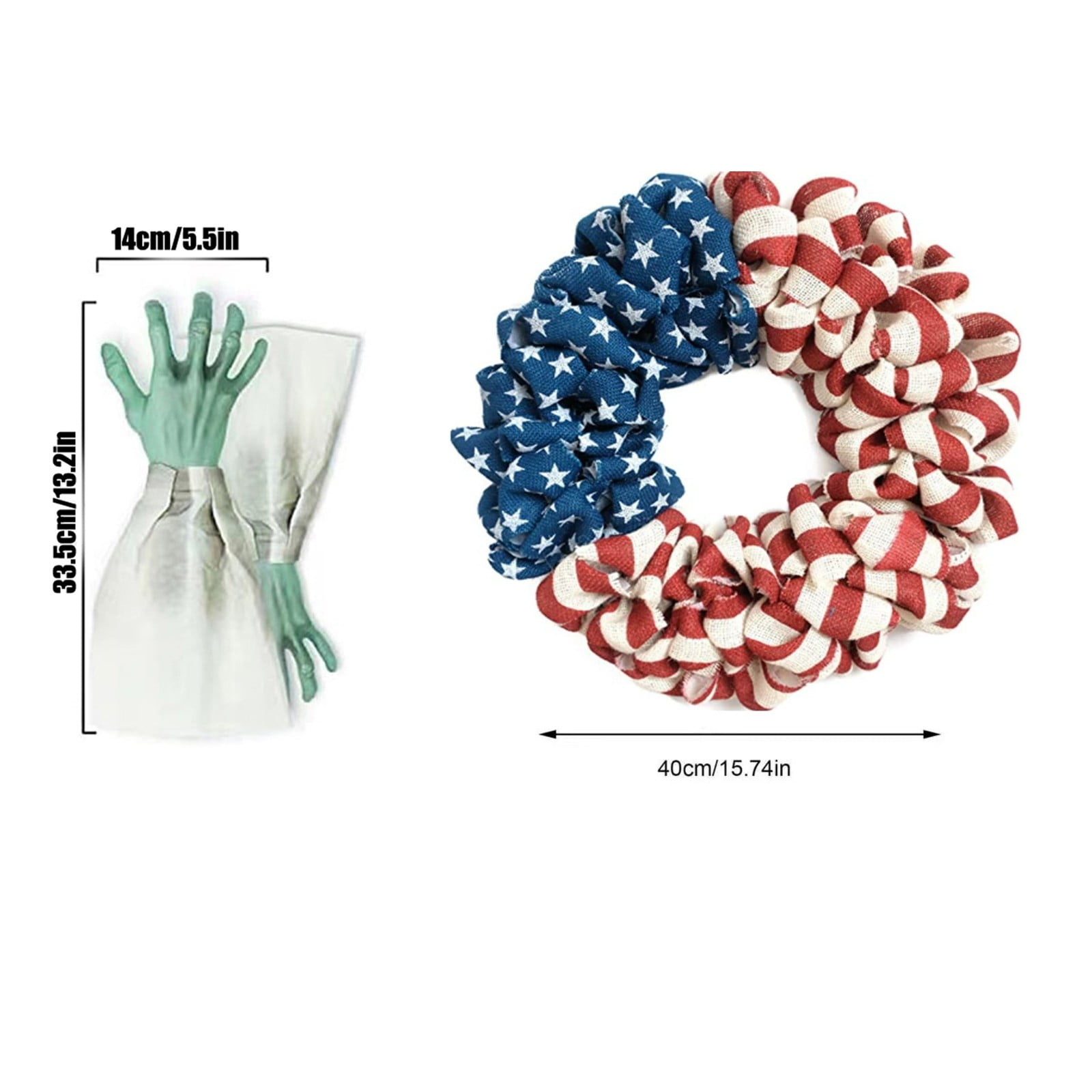 Patriotic American Flag Hair Scrunchies Stylish USA Star and Stripes Elastic Hair Bands for Women and Girls