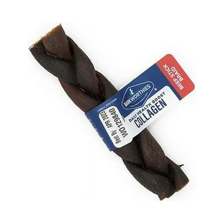 UPC: 0840139124228 | Barkworthies 840139124228 5 in. Collagen Braided Stick for Dog